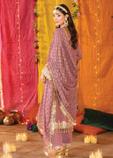 Shagun By Imrozia Premium Embroidered Chiffon 3 Piece Unstitched Suit IM25S D-M-103 ABEER